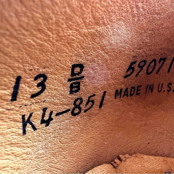 Vintage Walk-Over Genuine American Leather Oxford Saddle Shoes Size 13 D… - Picture 6 of 13